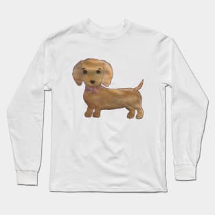 Cute Dachshund Puppy Long Sleeve T-Shirt